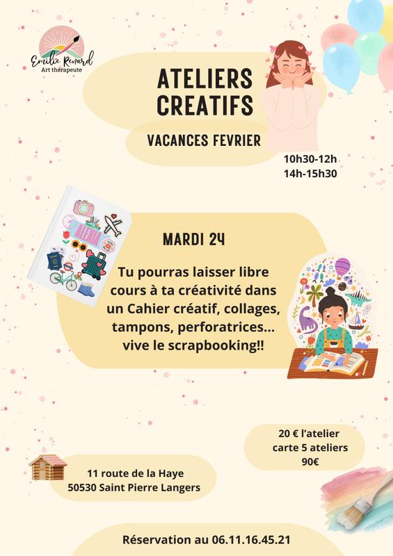 Ateliers créatifs : cahier créatif