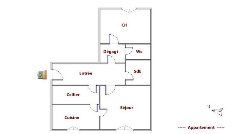 Appartement - 49 m² - 2 pièces