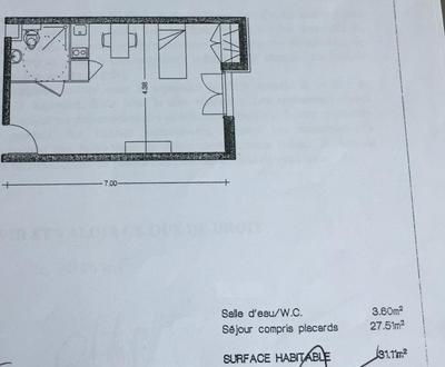 Appartement - 31 m² - 1 pièce