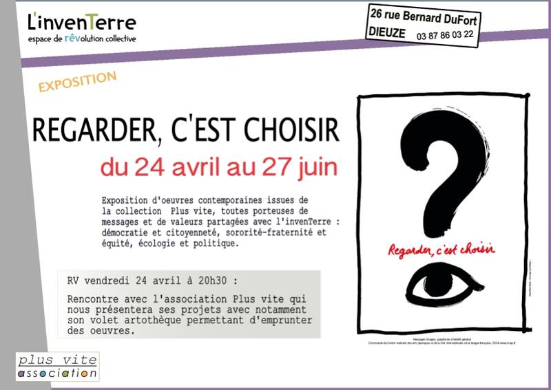 Inauguration - Exposition "Regarder, c'est choisir"