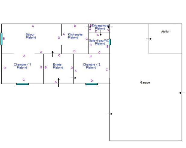 Maison - 42 m² - 3 pièces