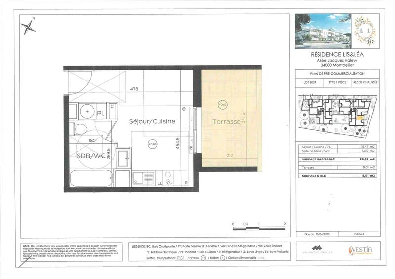 Appartement - 21 m² - 1 pièce