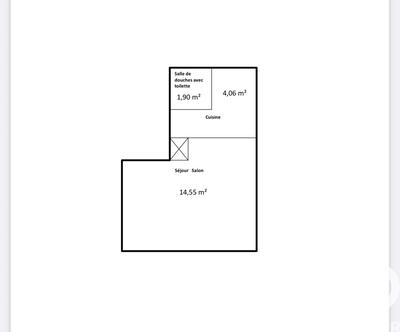 Appartement - 21 m² - 1 pièce