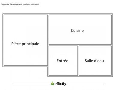 Appartement - 25 m² - 1 pièce