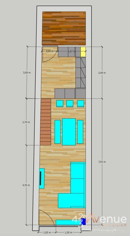 Immeuble - 76 m² - 4 pièces