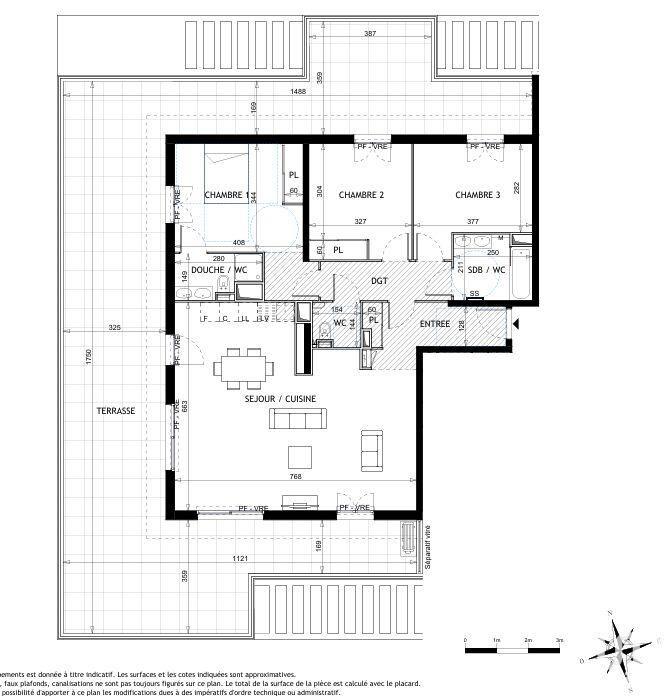 Appartement - 106 m² - 4 pièces