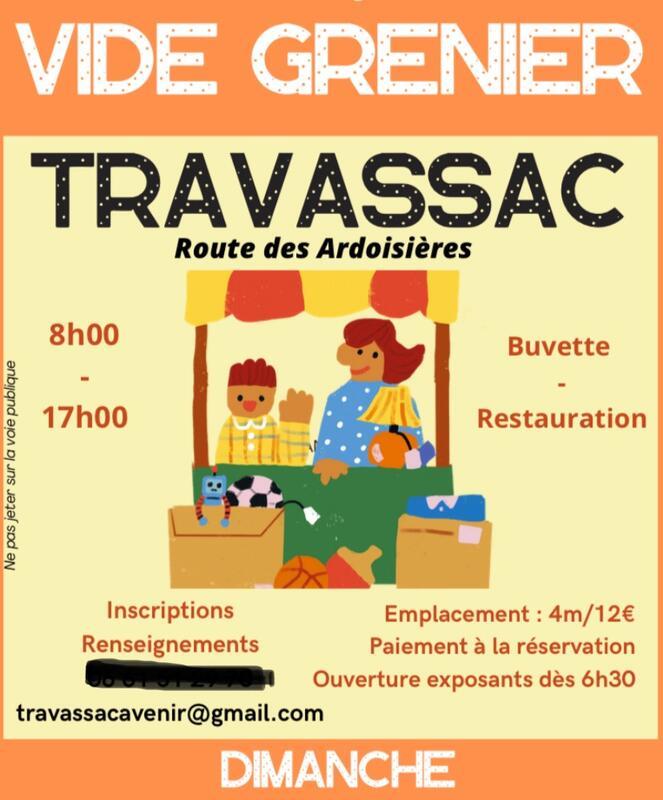 Vide grenier - travassac