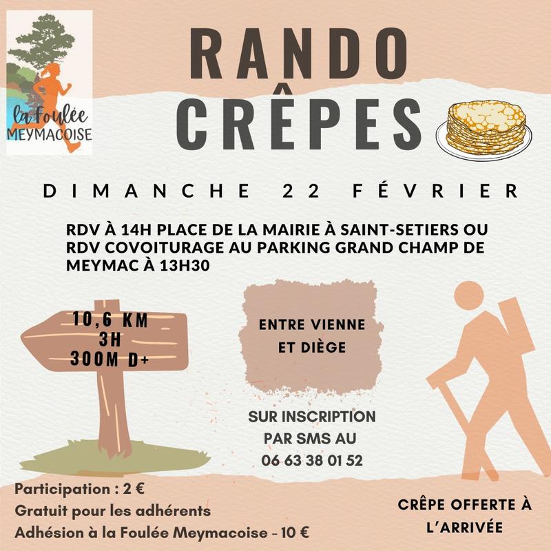 Sortie rando crêpes "Entre Vienne et Diège"