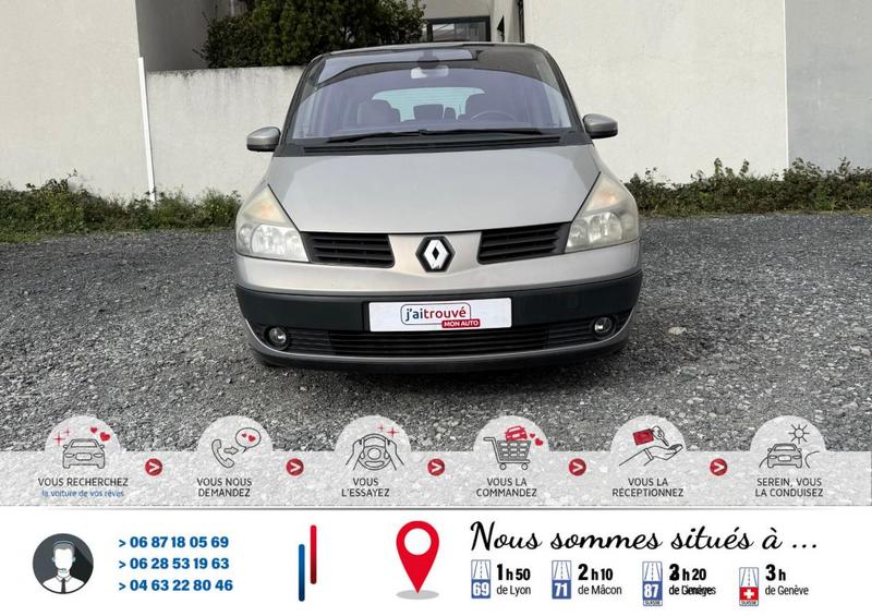 Renault Espace IV 3.5 V6 245ch Bva Expression 7 places 1ère main &amp; carnet d'entretiens*149 000km*Ct Révision Ok*Véhicule Sous Garantie*100 Points de Contrôles*CarteGrise Moitié prix (Véhicule plus 10 ans)*Régulateur/limiteur vitesse*Climatisation Auto*Fix