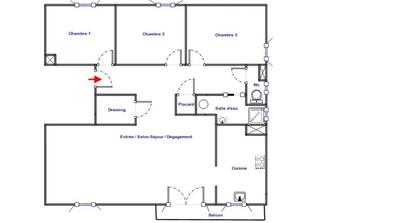 Appartement - 76 m² - 4 pièces