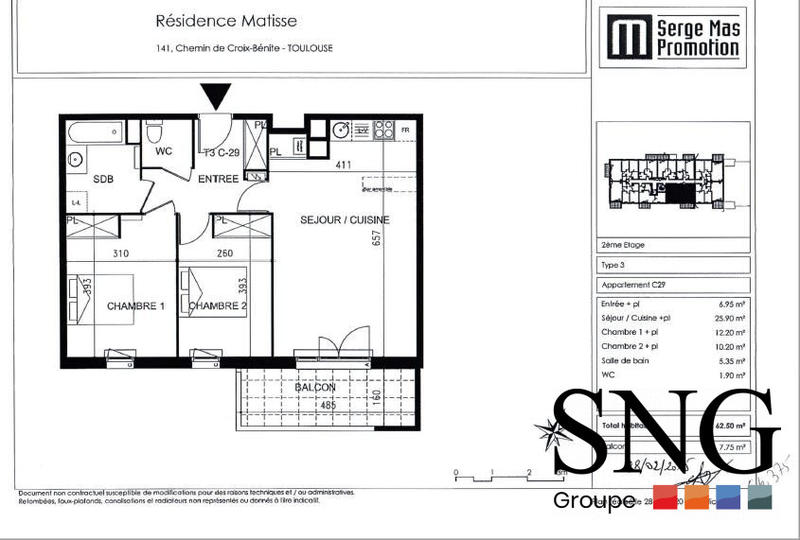 Appartement - 63 m² - 3 pièces