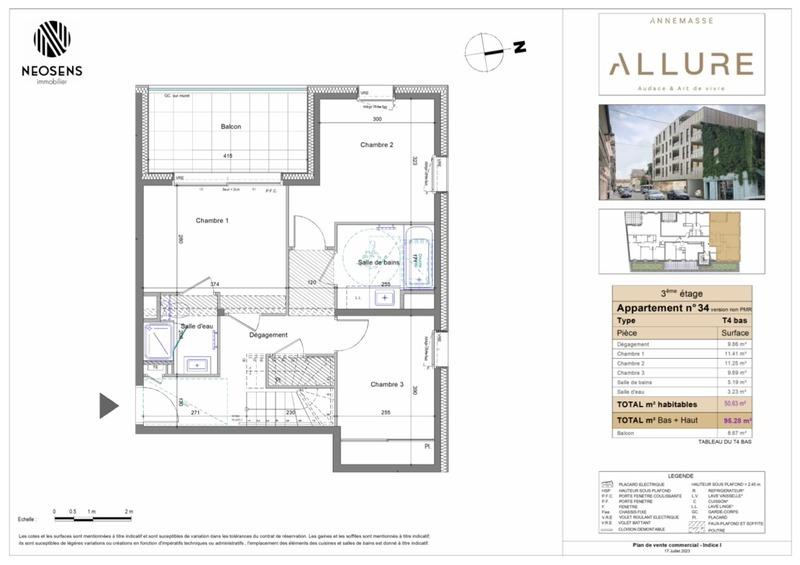 Duplex - 95 m² - 4 pièces