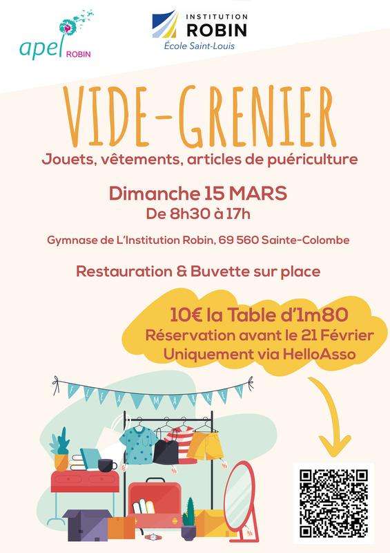 Vide-grenier de l'institution robin
