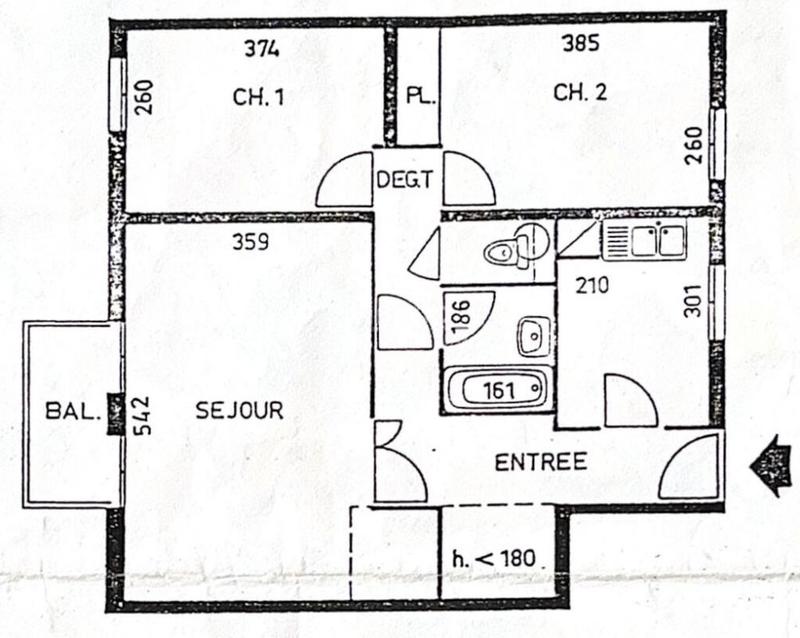 Appartement - 60 m² - 3 pièces