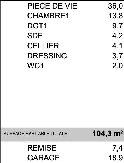 Villa - 104 m² - 4 pièces