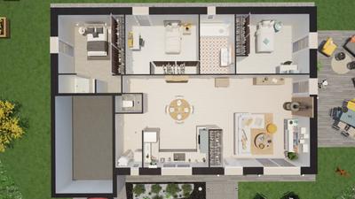 Maison de village - 100 m² - 5 pièces