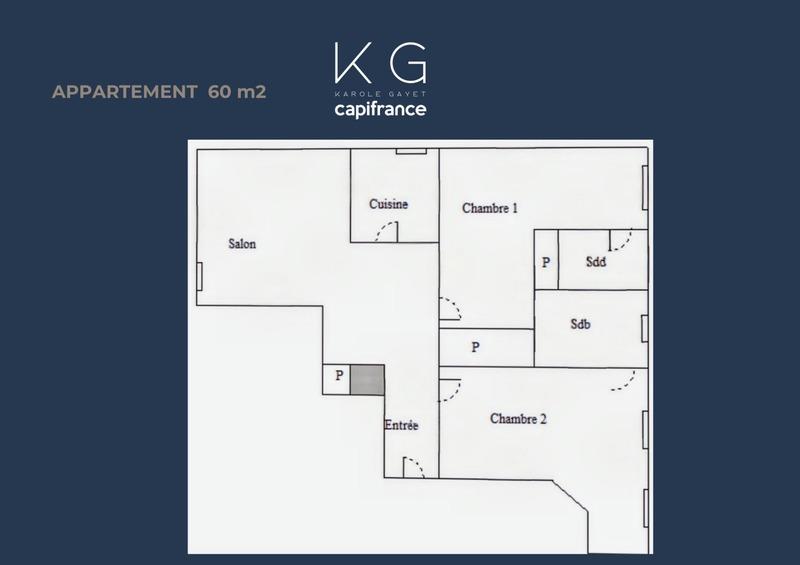 Appartement - 60 m² - 3 pièces