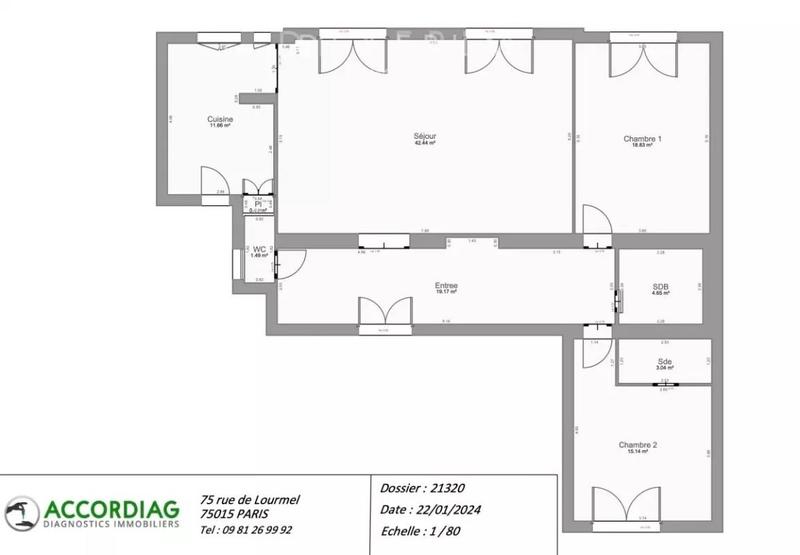Appartement - 117 m² - 4 pièces