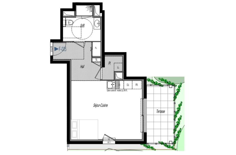 Appartement - 36 m² - 1 pièce