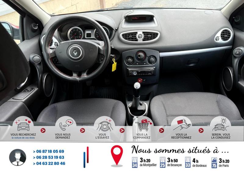 Renault Clio III 1.6 16v 88cv* 145000km*Ct Révision Kit Distribution*Véhicule Sous Garantie*100 Points de Contrôles*CarteGrise Moitié prix (Véhicule plus 10 ans)*Pneus 4 saisons ("M+S")*Climatisation*Fixation Isofix*Autoradio Cd/Mp3 Prise aux/Usb Bluetoot