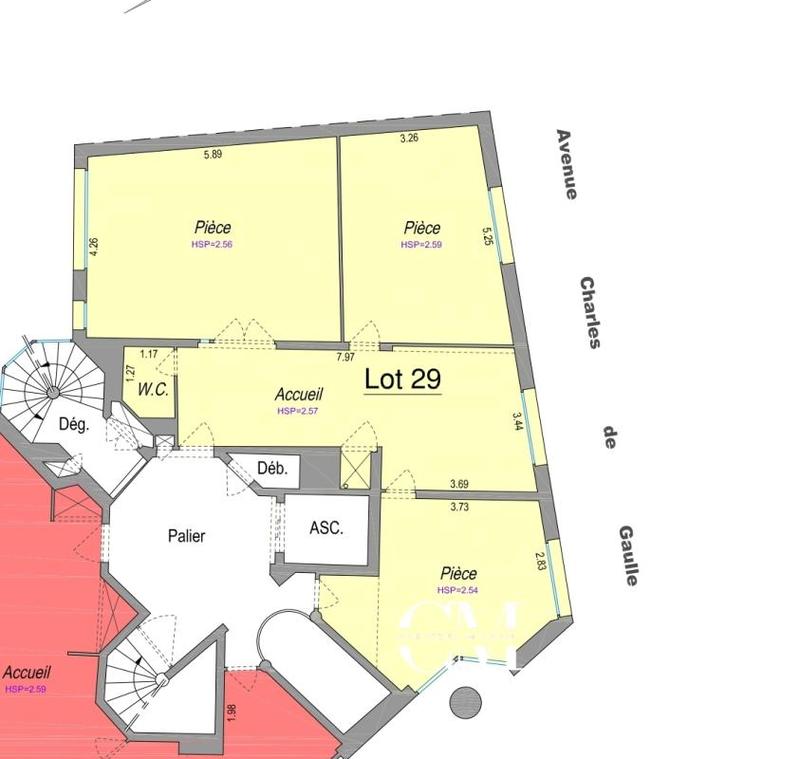 Appartement - 90 m² - 4 pièces