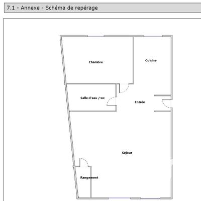 Appartement - 49 m² - 2 pièces