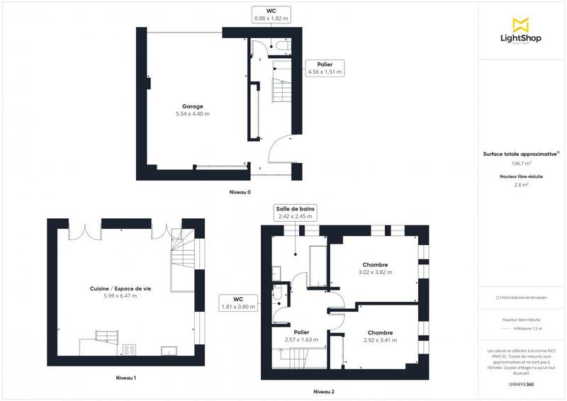 Maison - 90 m² - 4 pièces