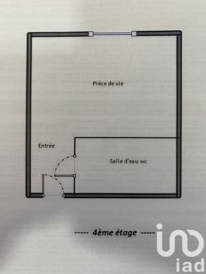 Studio - 12 m² - 1 pièce