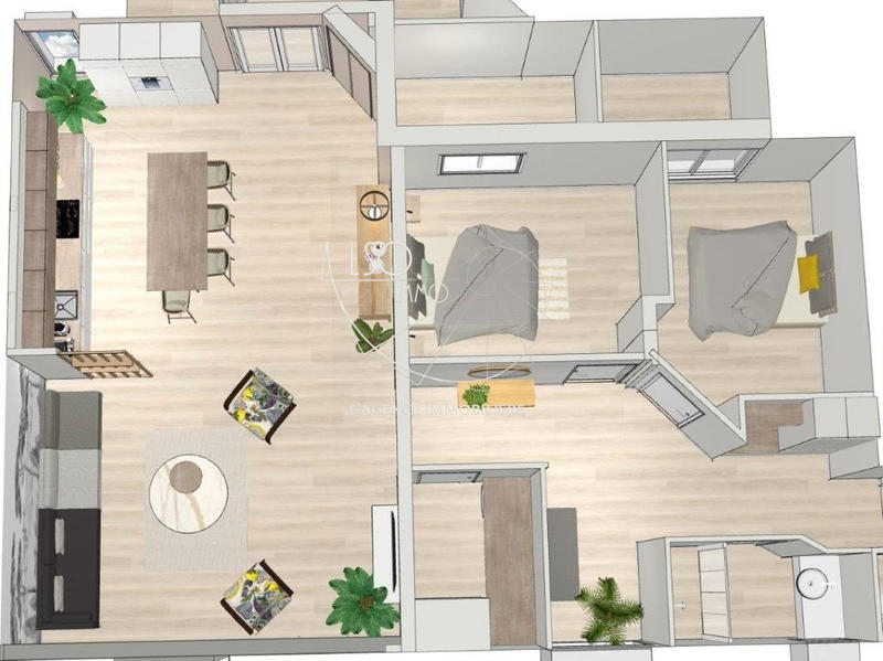 Appartement - 117 m² - 6 pièces