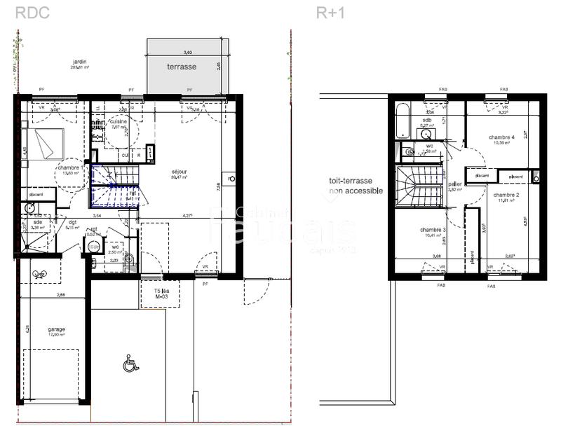 Maison - 105 m² - 5 pièces
