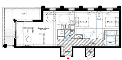 Appartement - 70 m² - 3 pièces