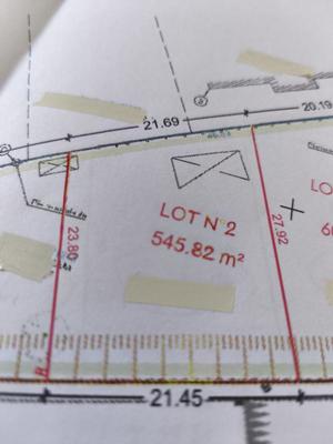 Terrain - 545 m²