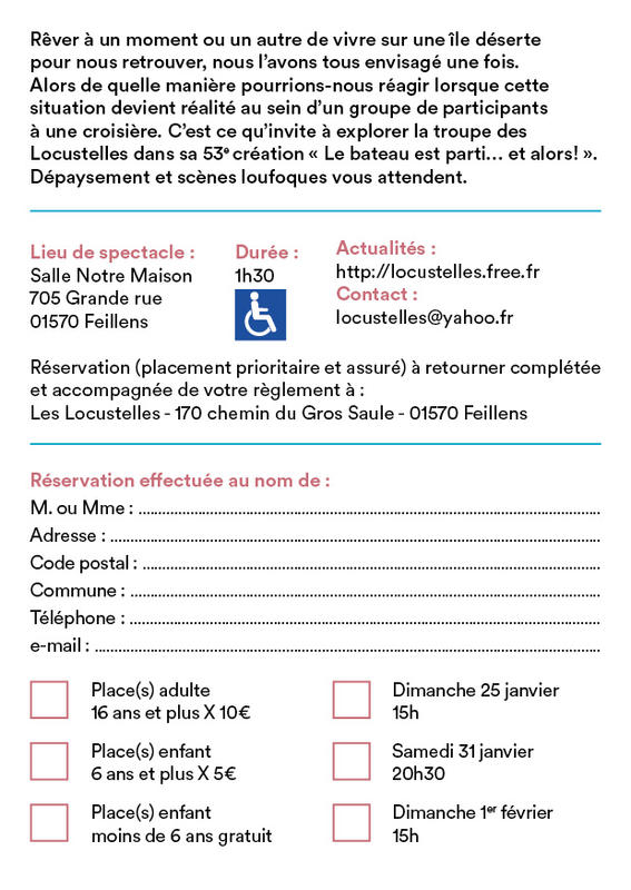 53e Spectacle de danse et théâtre des Locustelles - "le bateau est parti ... et alors !"