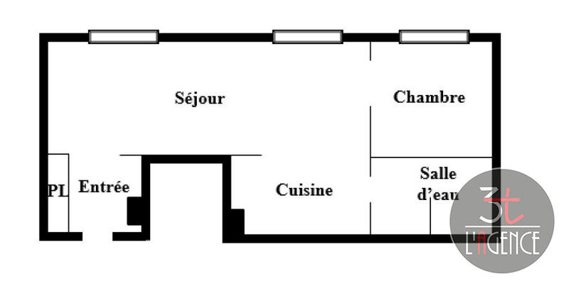 Appartement - 35 m² - 2 pièces