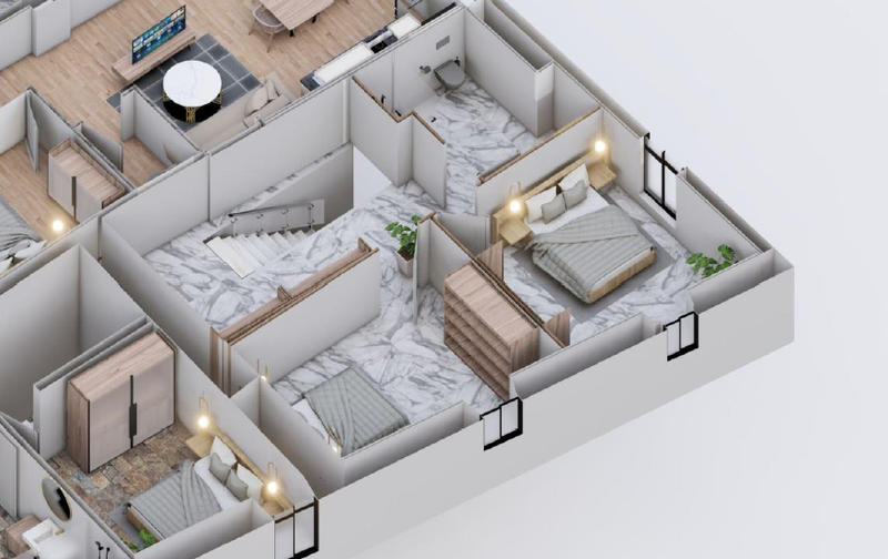 Appartement - 93 m² - 3 pièces