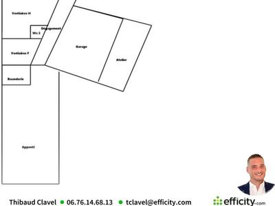 Bureau - 110 m² - 3 pièces