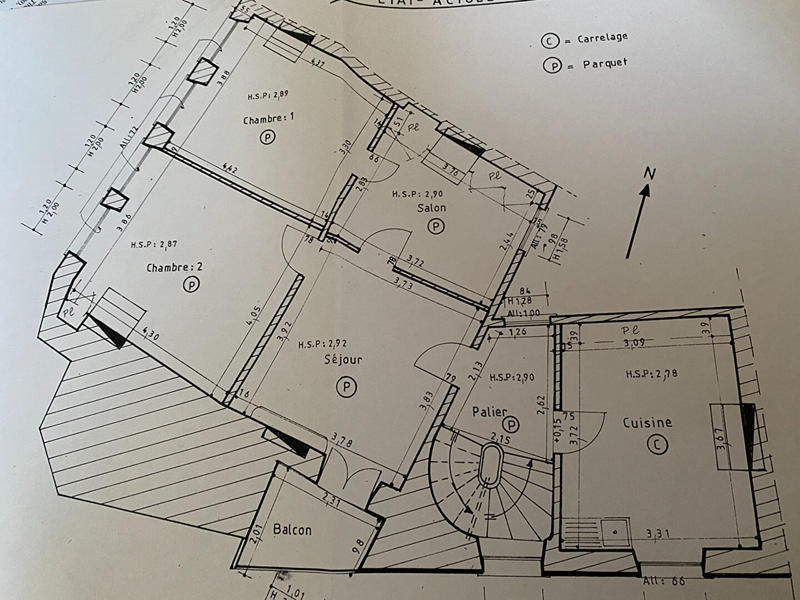 Appartement - 64 m² - 3 pièces