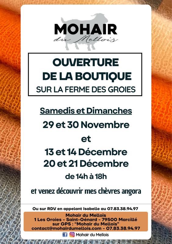 Mohair du Mellois - Ouverture boutique