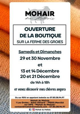 Mohair du Mellois - Ouverture boutique