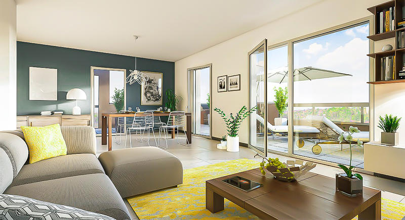 Appartement - 65 m² - 3 pièces