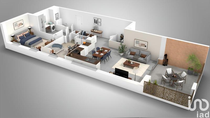 Appartement - 70 m² - 3 pièces