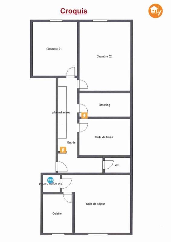 Appartement - 66 m² - 3 pièces