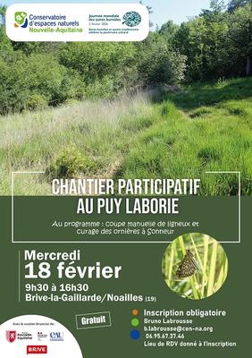 Chantier participatif au Puy Laborie