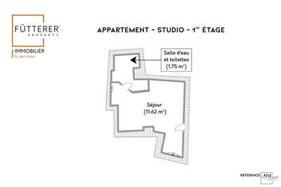 Appartement - 13 m² - 1 pièce