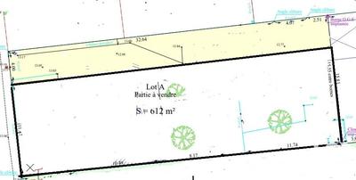 Terrain - 612 m²