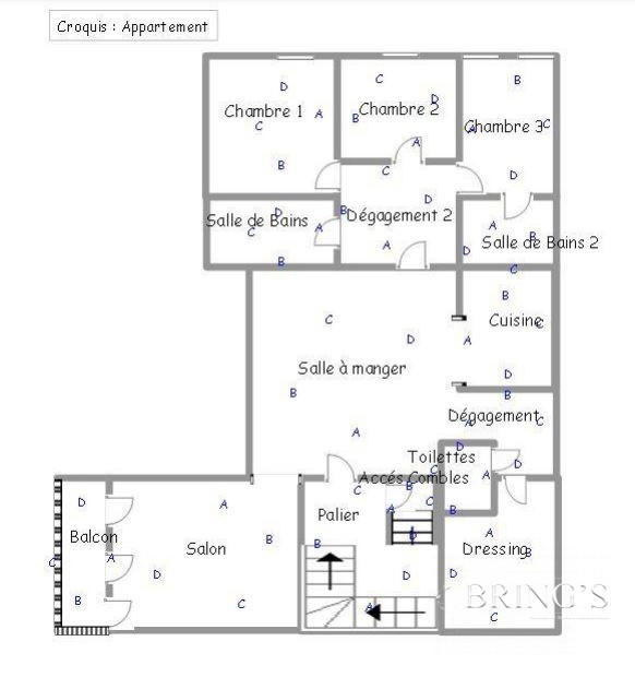 Appartement - 135 m² - 5 pièces