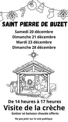 Crèche dans l'église de Saint Pierre de Buzet