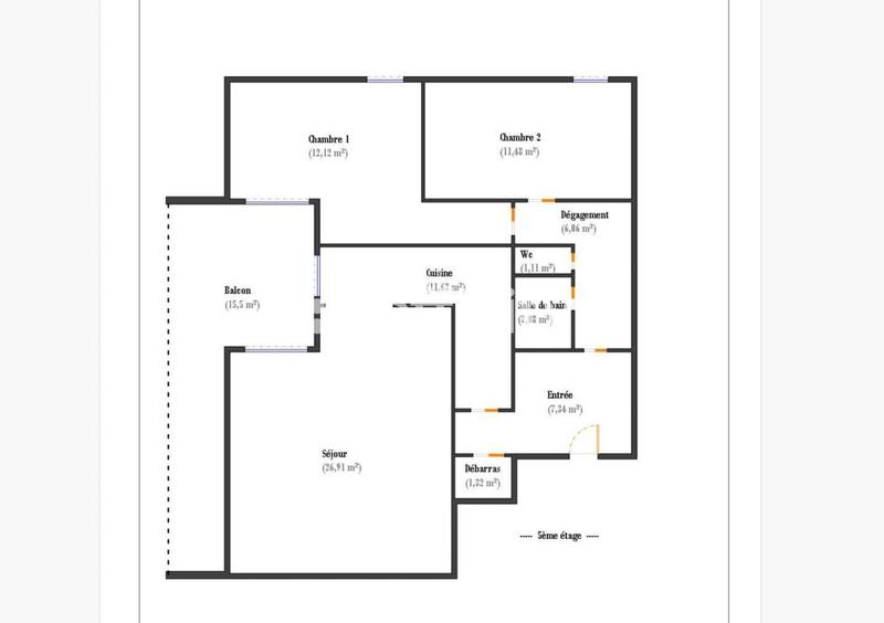 Appartement - 81 m² - 3 pièces