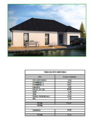 Maison - 117 m² - 5 pièces