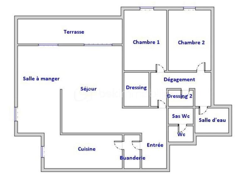 Appartement - 104 m² - 4 pièces